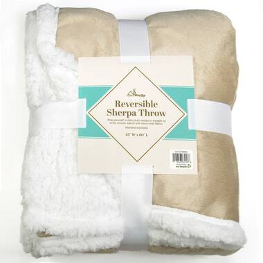 Reversible best sale sherpa blanket